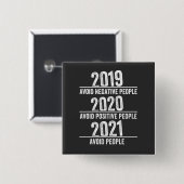 2021おもしろい,検疫,人を避ける,皮肉 缶バッジ (正面&裏面)