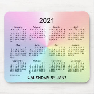 2021きらめくカレンダーby Janz Mouse pad マウスパッド