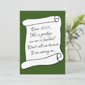 2021との別れ 面白い季節の挨拶 シーズンカード (スタンド正面)