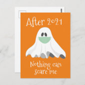 2021の後に何も私を怖がらせることができない幽霊はがき ポストカード (正面/裏面)