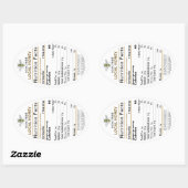 2021はちみつ栄養ファクト楕円形のビー付きラベル 楕円形シール (シート)