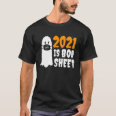 2021はブシートハロウィーン仮面幽霊 Tシャツ (正面)