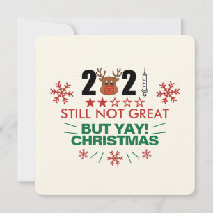 2021まだ素晴らしYay Christmasおもしろいをレビューしない シーズンカード