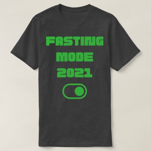 2021イスラムギフト上のラマダン断食モード Tシャツ (デザイン正面)