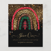 2021カスタムクリスマスレインボー金ゴールドグリッターグラム (正面)