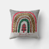 2021カスタムクリスマスレインボー金ゴールドグリッターグラム クッション (裏面)