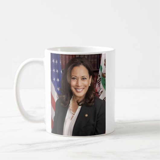 2021カマラハリス民主党副大統領11oz コーヒーマグカップ (左)