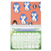 2021カレンダペンギン カレンダー (3月 2027)