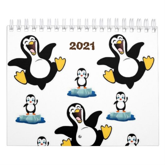 2021カレンダペンギン カレンダー (カバー)