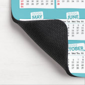 2021カレンダーカスタムフォトトリオティール(緑がかった色) マウスパッド (コーナー)