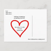 2021カレンダー日付の保存ハート 案内ポストカード (裏面)