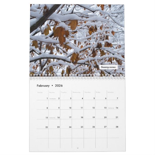 2021カレンダー カレンダー (2月 2026)