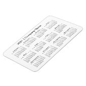 2021カレンダー（会社名は白色） マグネット (左側)