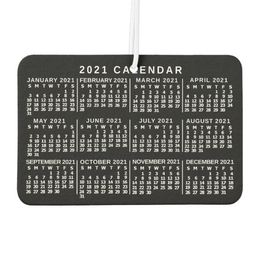 2021カレンダー（新しいバージョンの説明を参照） カーエアーフレッシュナー (裏面)