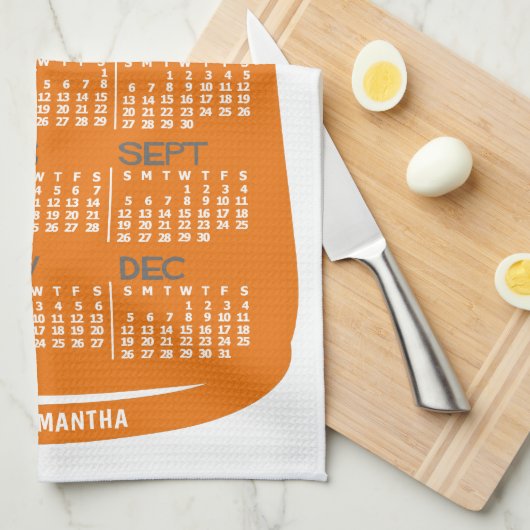 2021カレンダー(新しいバージョンの説明を参照) キッチンタオル (四つ折り)