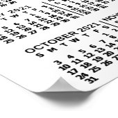 2021カレンダー(新しいバージョンの説明を参照) ポスター (角)