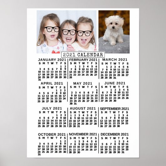 2021カレンダー(新しいバージョンの説明を参照) ポスター (正面)