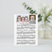 2021カレンダー（新しいバージョンの説明を参照） ポストカード (スタンド正面)