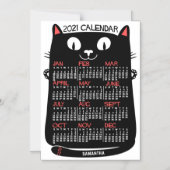 2021カレンダー(新しいバージョンの説明を参照) マグネット招待状 (正面)
