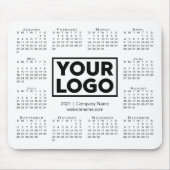 2021カレンモダンダビジネス会社ロゴホワイト マウスパッド (正面)