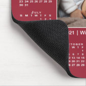 2021カレンモダンダーBurgundyの写真名 マウスパッド (コーナー)