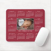 2021カレンモダンダーBurgundyの写真名 マウスパッド (マウス)