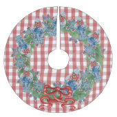 2021クリスマスブルージンジャー  ブラッシュドポリエステルツリースカート (正面)