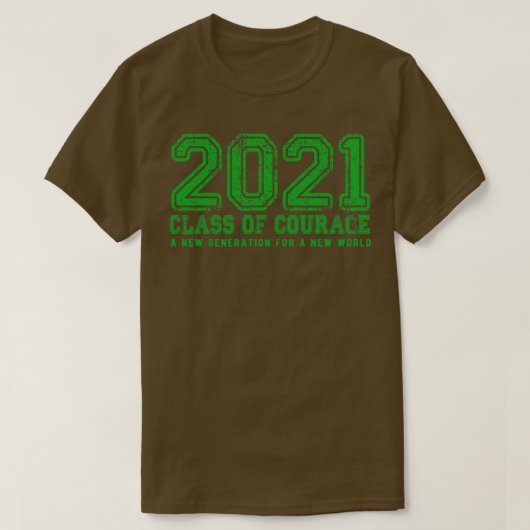 2021グリーンの勇気クラス Tシャツ (デザイン正面)