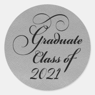 2021シルバー卒業パーティーありがとう封印 ラウンドシール