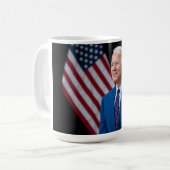 2021ジョーバイデン氏米国大統領ポートレート コーヒーマグカップ (正面左)