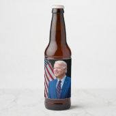 2021ジョーバイデン氏米国大統領ポートレート ビールラベル (正面)