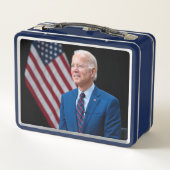 2021ジョーバイデン氏米国大統領ポートレート メタルランチボックス (裏面)