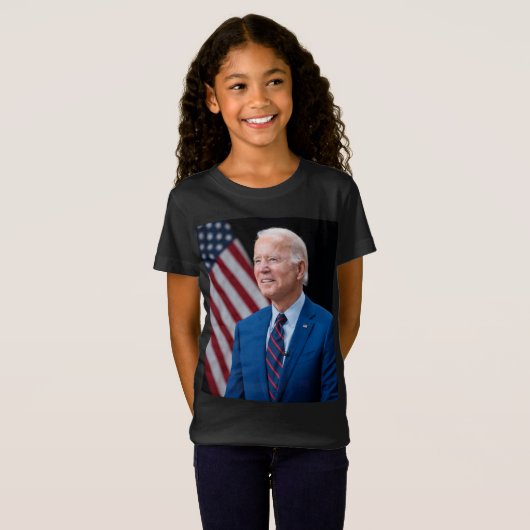 2021ジョーバイデン氏米国大統領ポートレート Tシャツ (正面フル)