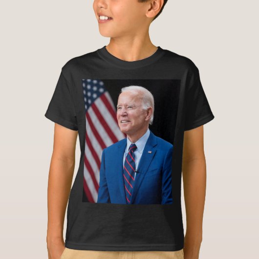 2021ジョーバイデン氏米国大統領ポートレート Tシャツ (正面)