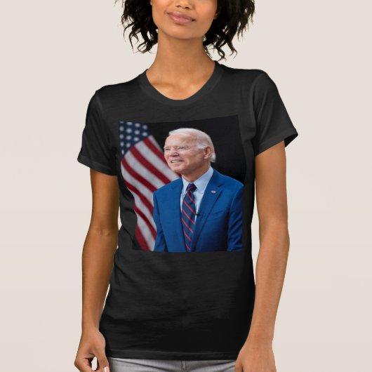 2021ジョーバイデン氏米国大統領ポートレート Tシャツ (正面)