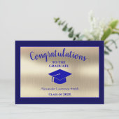 2021スタイリッシュ年卒業式青金ゴールドクラス 案内状 (スタンド正面)