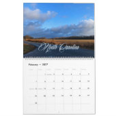 2021ノースカロライナのカレンダー カレンダー (2月 2027)