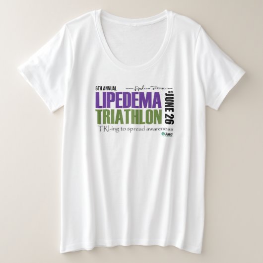2021ハギ(Lifedima)トリアスロン-プラスサイズのシャツ プラスサイズTシャツ (デザイン正面)