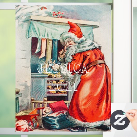 2021パーソナライズされた年のクリスマス前夜 ウィンドウサイン (ホーム)