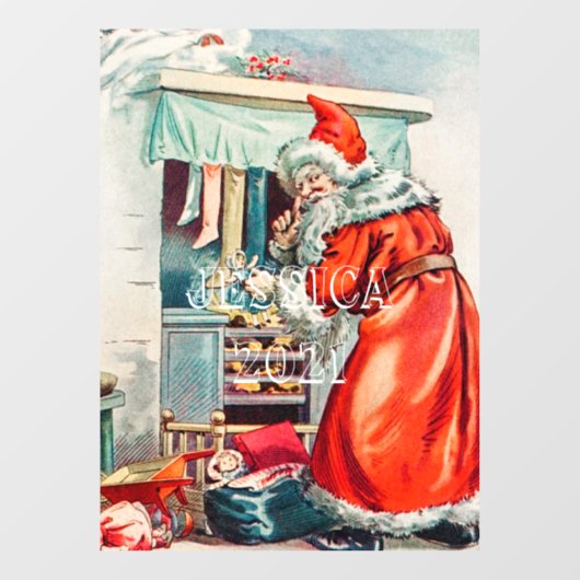 2021パーソナライズされた年のクリスマス前夜 ウィンドウサイン (シート)