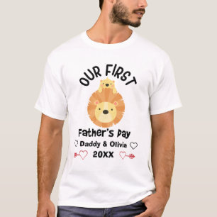 2021パーソナライズされた年の父の日、名前をカスタムする Tシャツ
