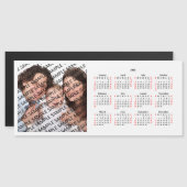 2021ファミリ写真カレンダーカスタム磁気カード (正面/裏面)
