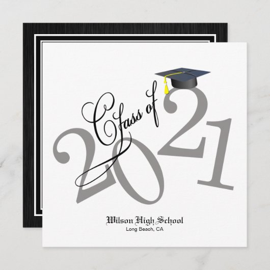 2021ファンキー年卒業招待状 招待状 (正面/裏面)