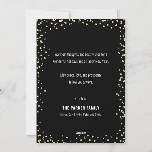 2021フェスティバル金ゴールド |新年おめでとう シーズンカード (裏面)