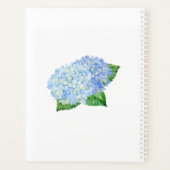 2021フローラ水彩紫陽花パーソナライズされた名 プランナー手帳 (裏面)
