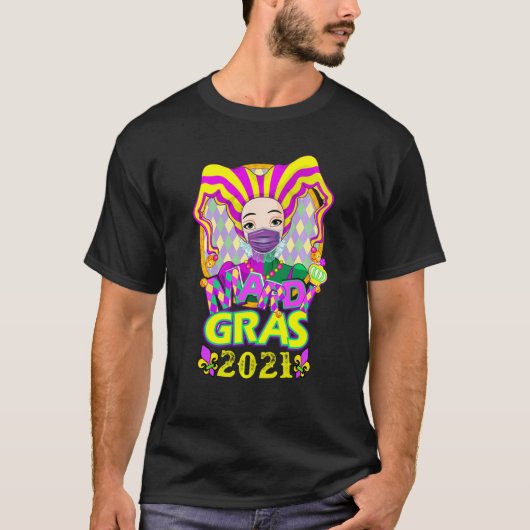 2021マルディグラスコスチュームMardi Gras 2021クアランタン Tシャツ (正面)