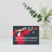 2021ミニマリスト白黒フォト卒業I エンクロージャーカード (スタンド正面)