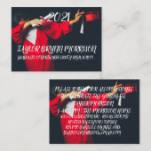 2021ミニマリスト白黒フォト卒業I エンクロージャーカード (正面/裏面)