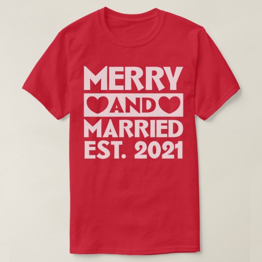 2021メリー年結婚した Tシャツ (デザイン正面)