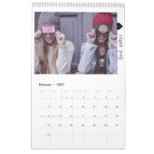 2021モダンカスタム最高の写真友 カレンダー (2月 2027)